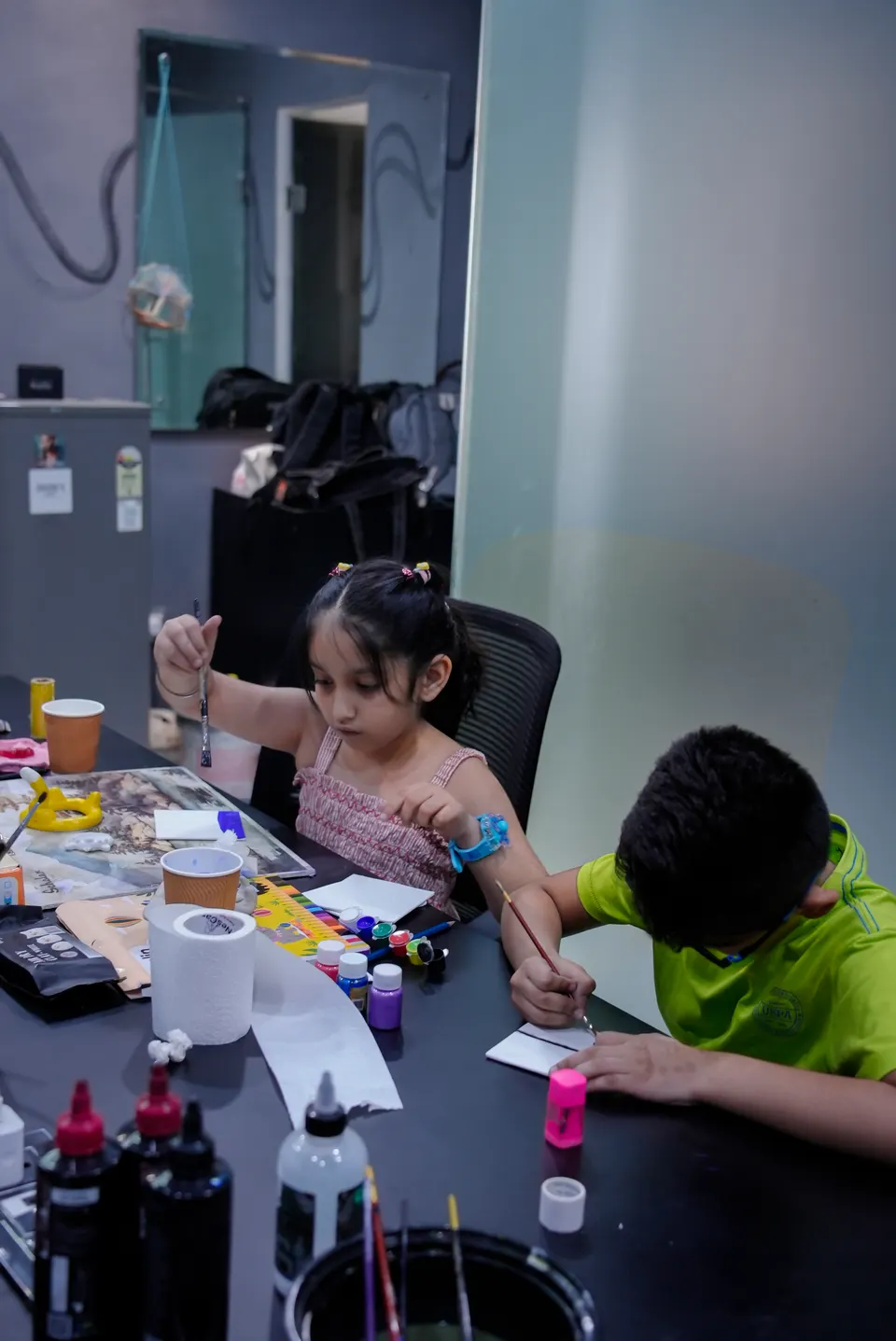 Tattoo training in progress at the Kamz Inkzone Academy