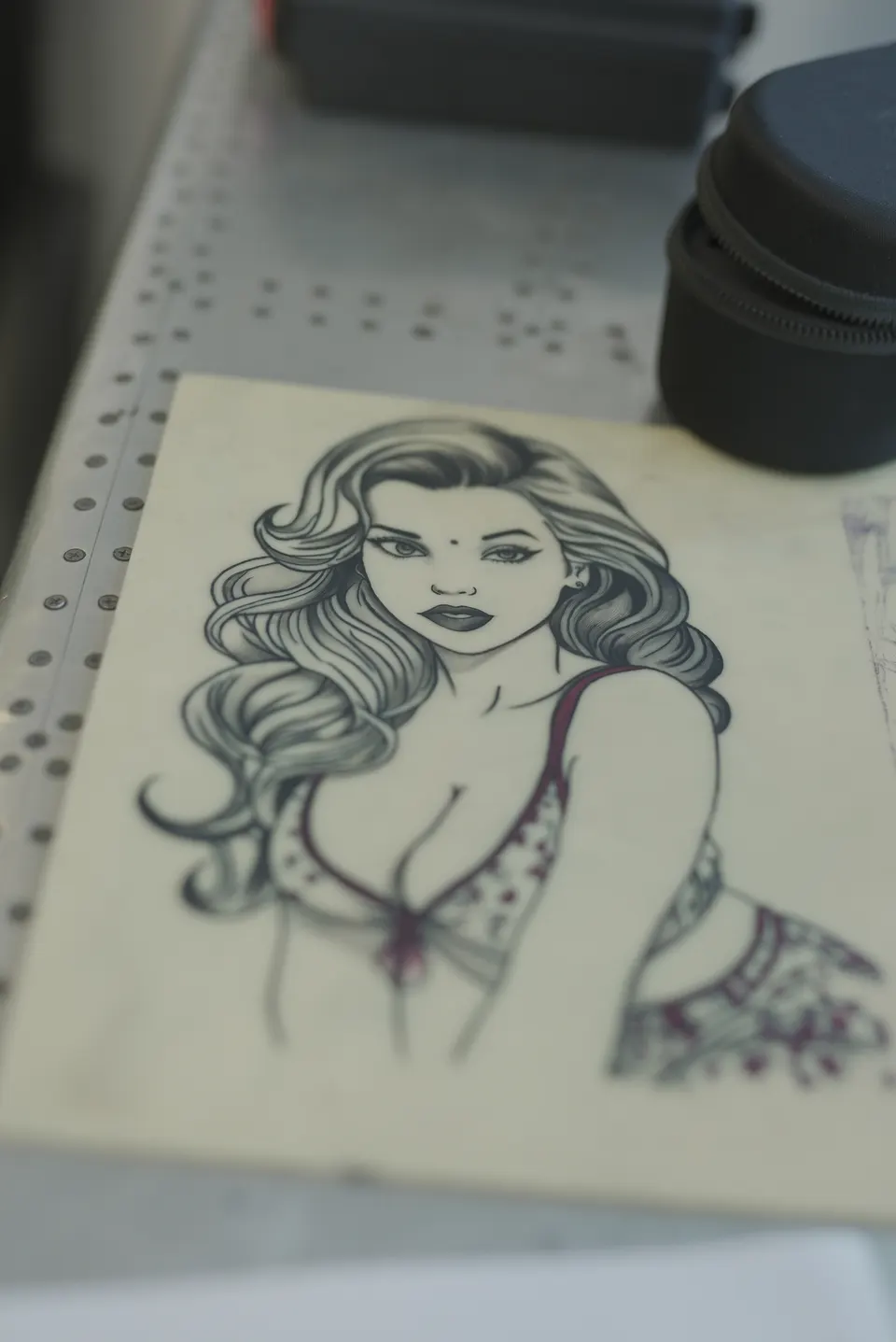 Tattoo training in progress at the Kamz Inkzone Academy
