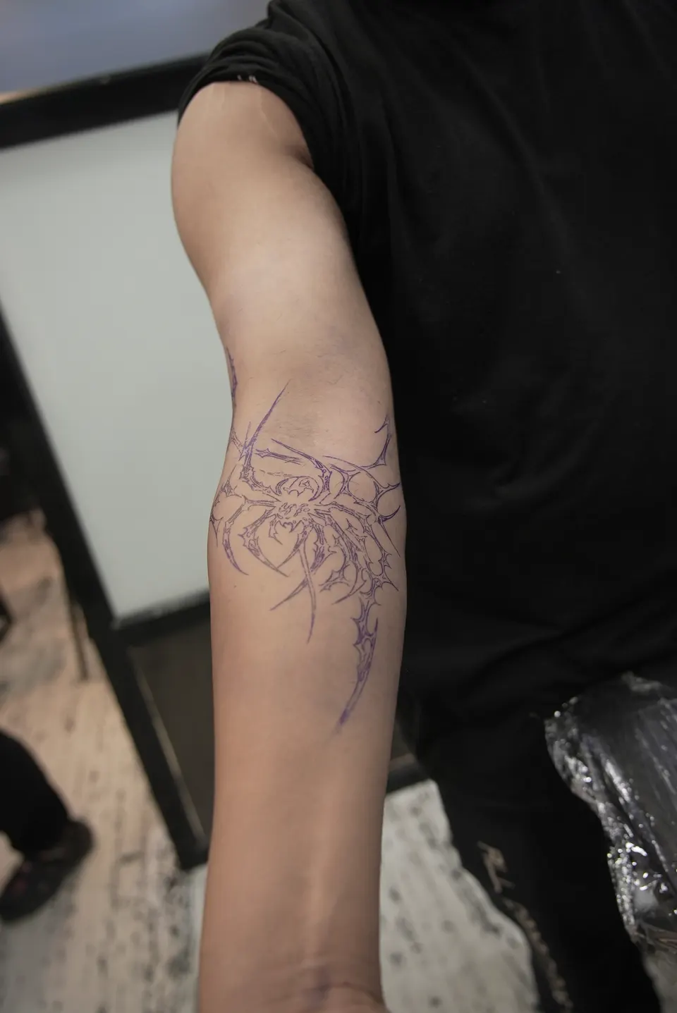 Tattoo training in progress at the Kamz Inkzone Academy