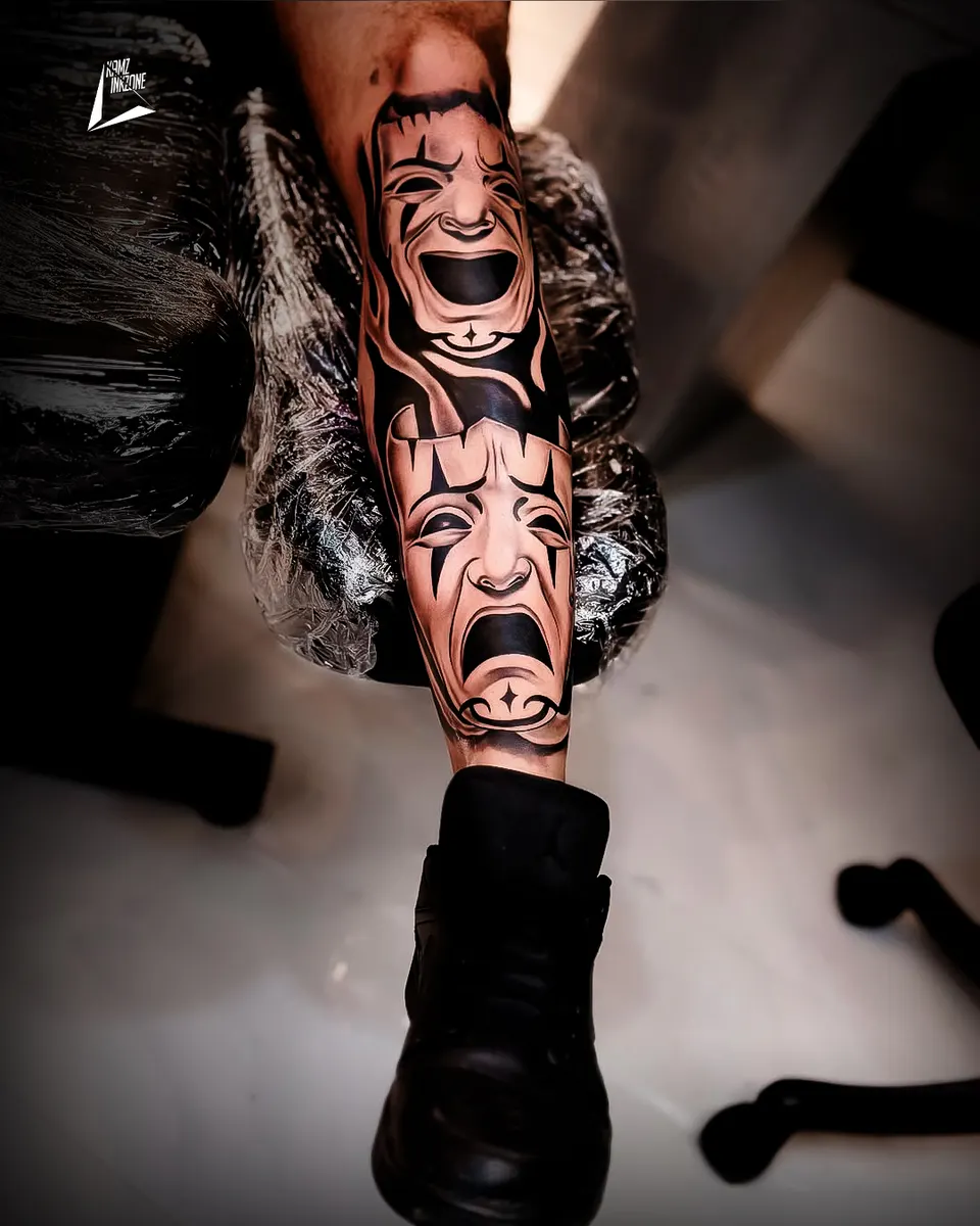 Tattoo training in progress at the Kamz Inkzone Academy