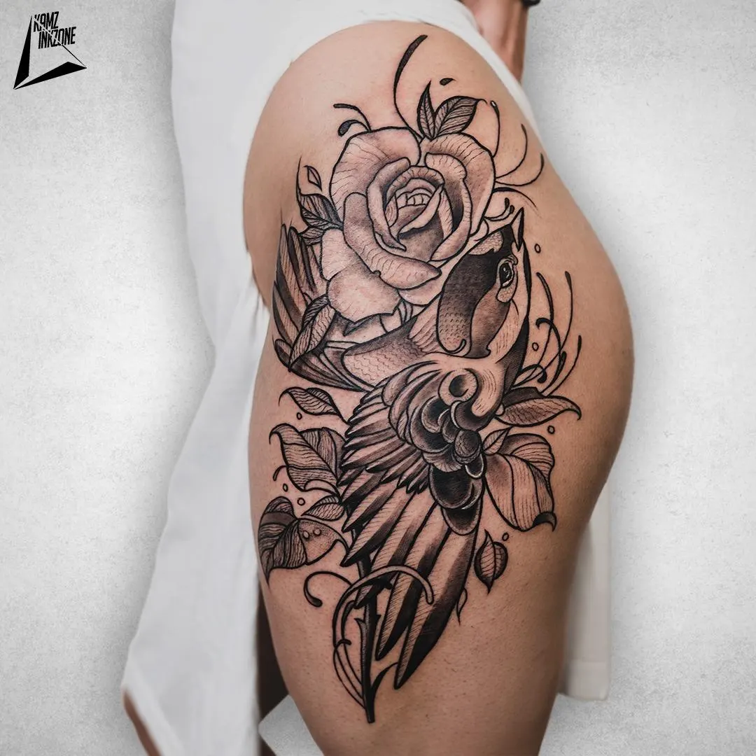 Rose & Swallow
