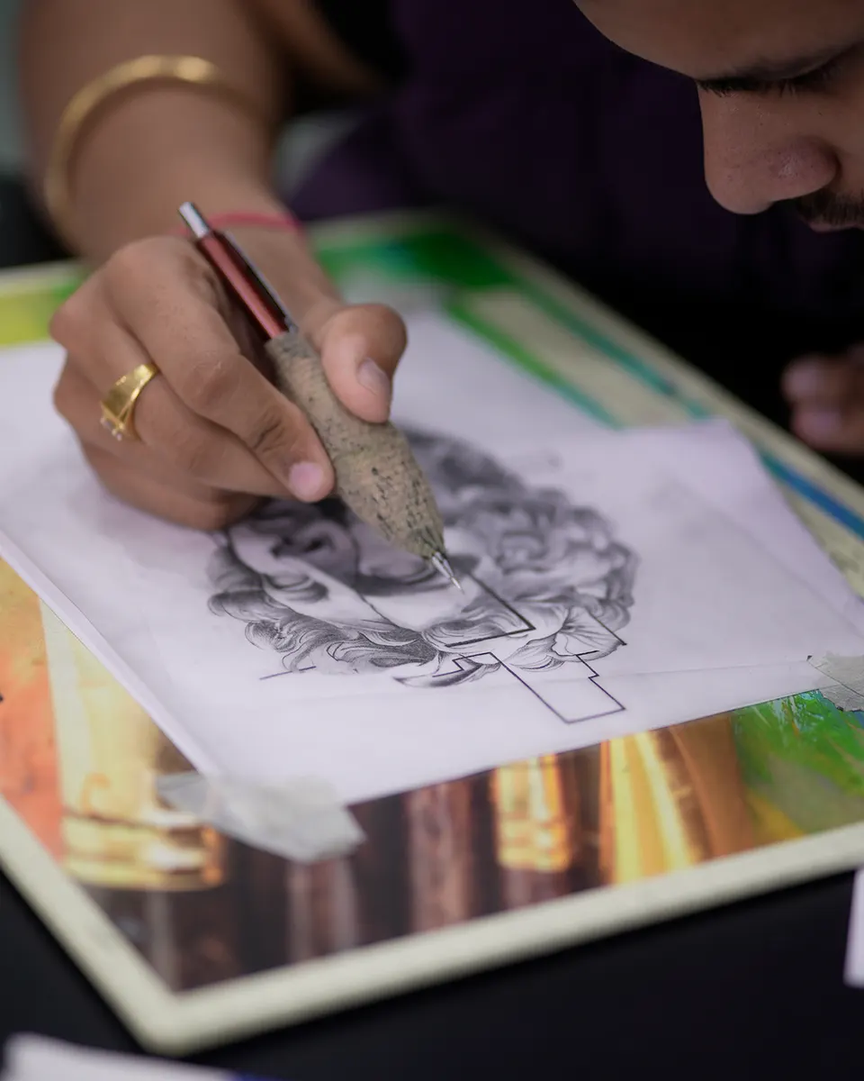Inside the Kamz Inkzone studio