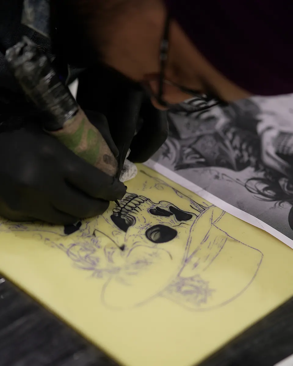 Inside the Kamz Inkzone studio
