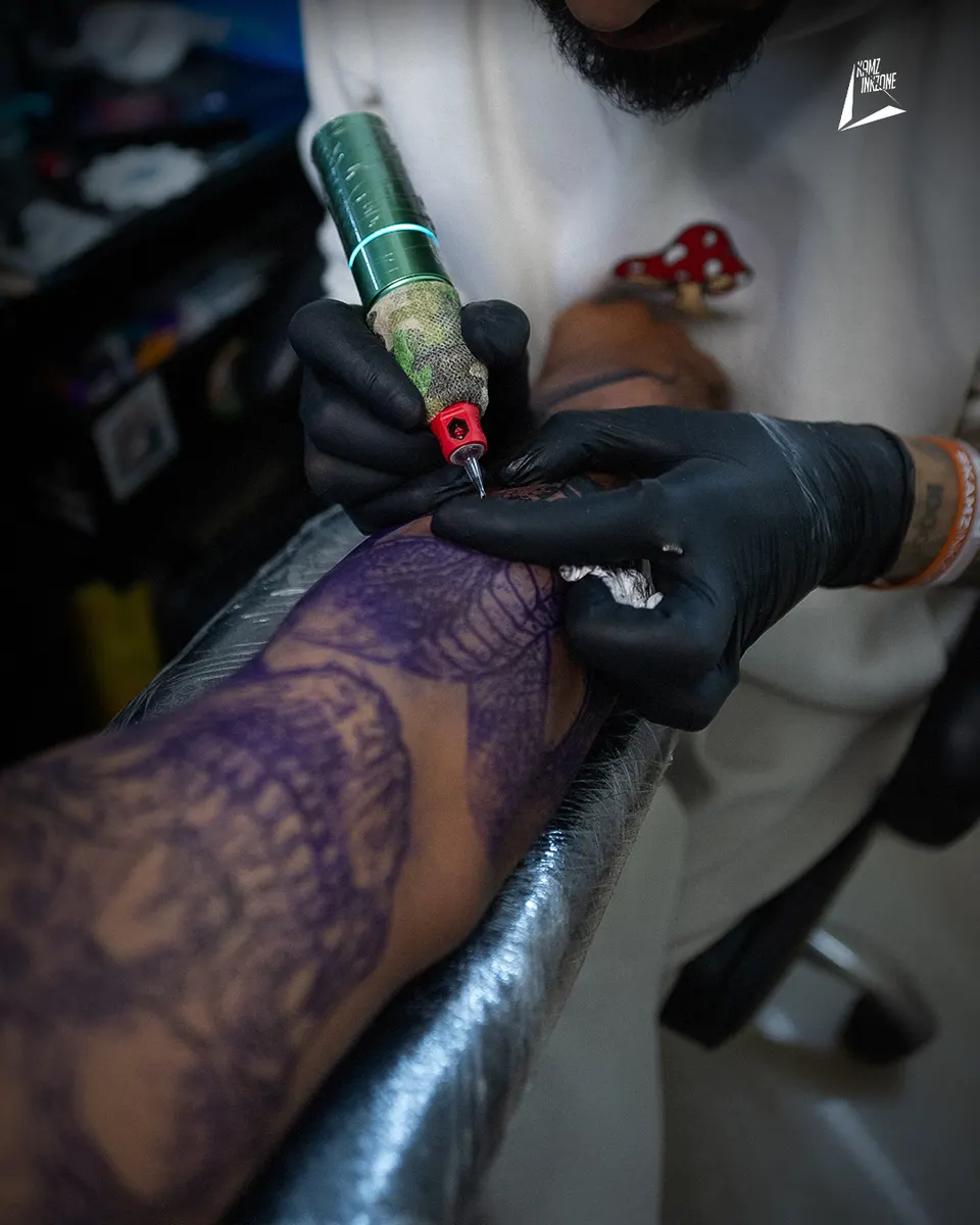 Inside the Kamz Inkzone studio