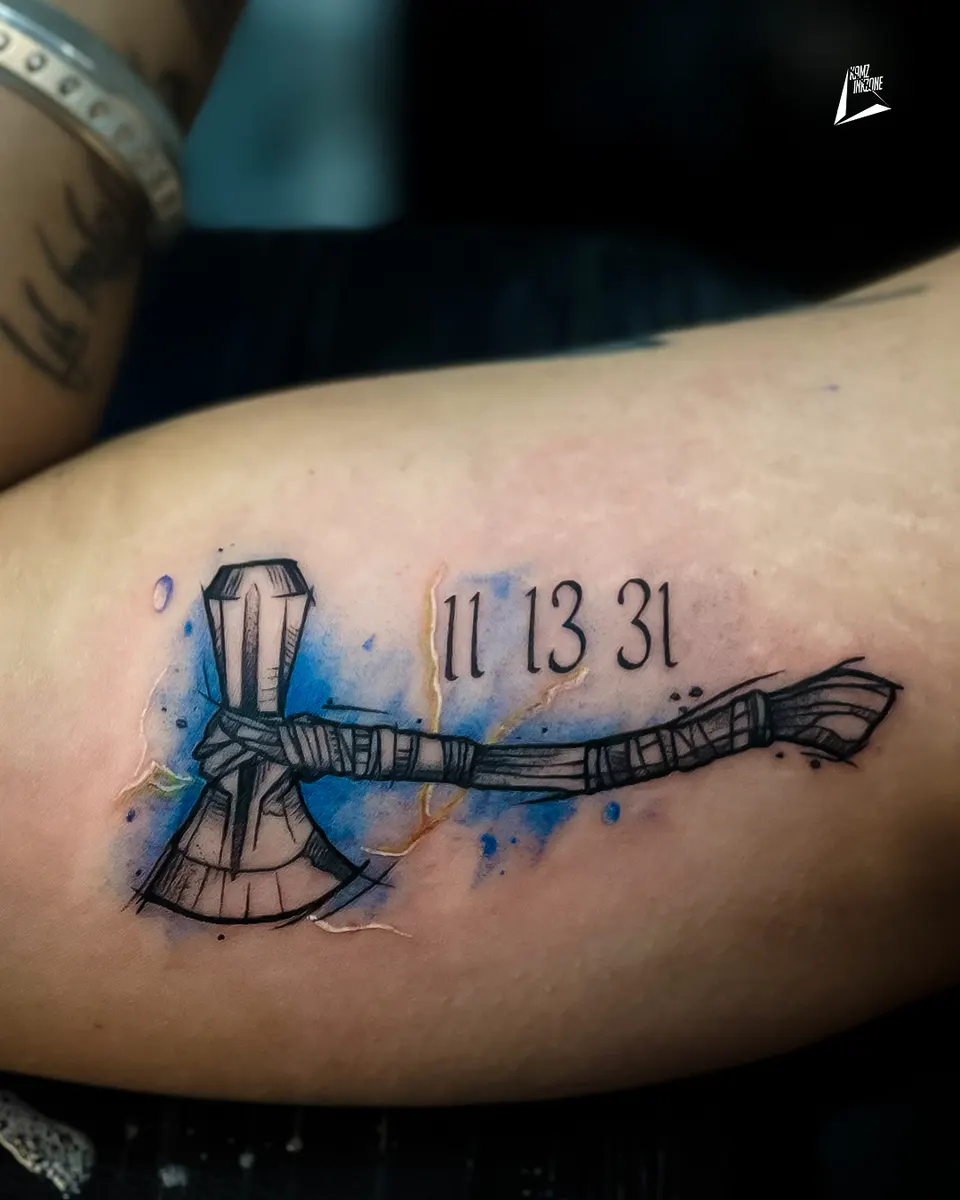 Colour & Abstract tattoo by Kamz Inkzone