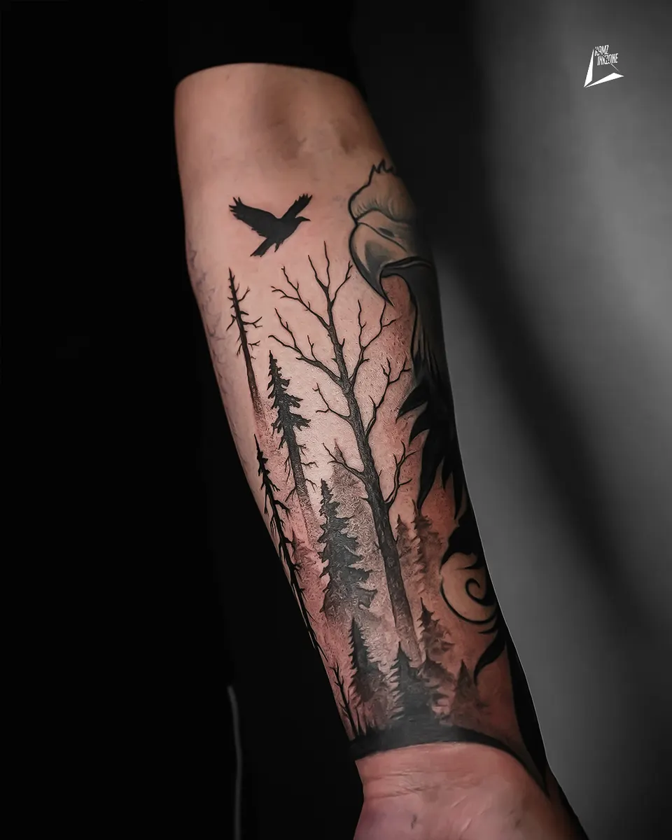 Fine Line tattoo by Kamz Inkzone