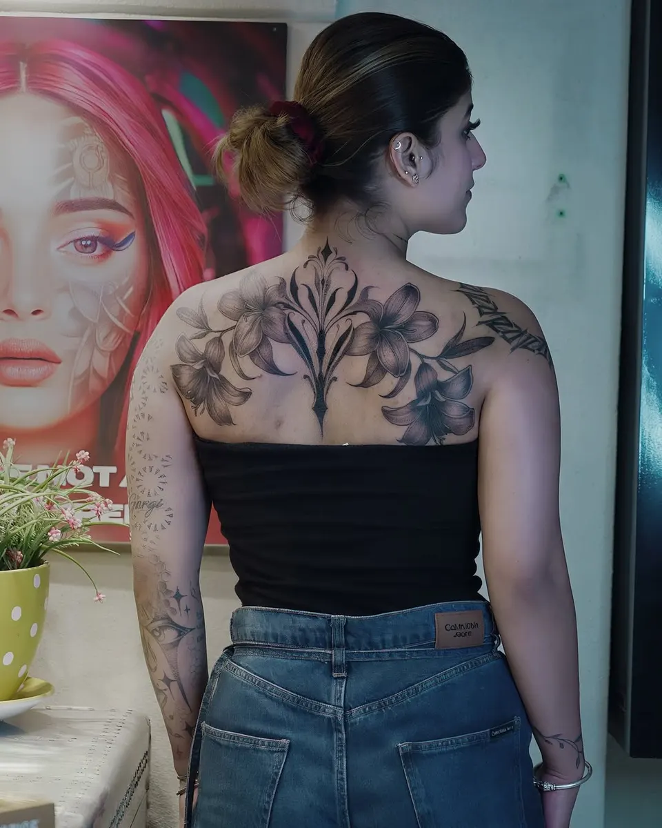 Fine Line tattoo by Kamz Inkzone