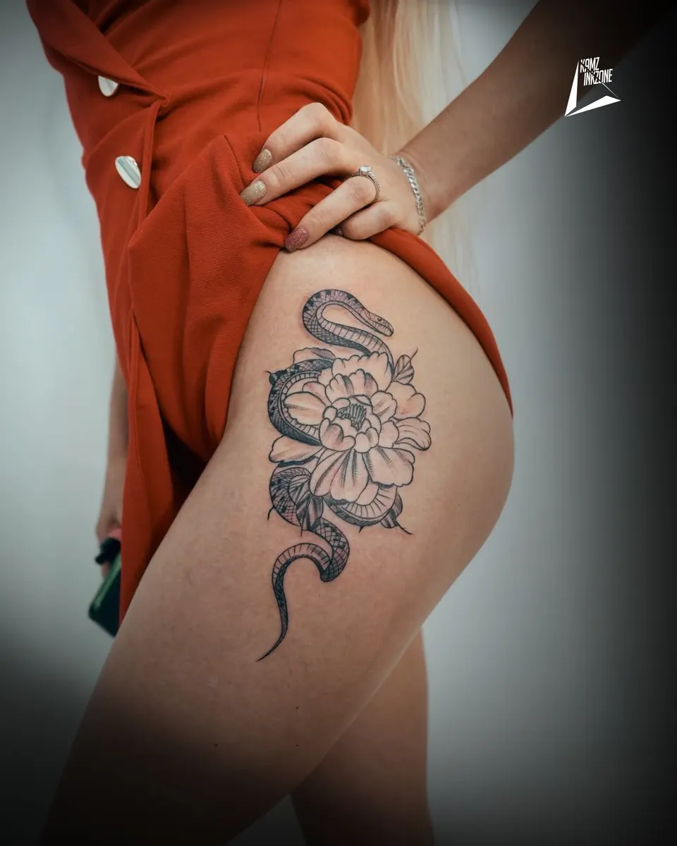 Fine Line tattoo by Kamz Inkzone