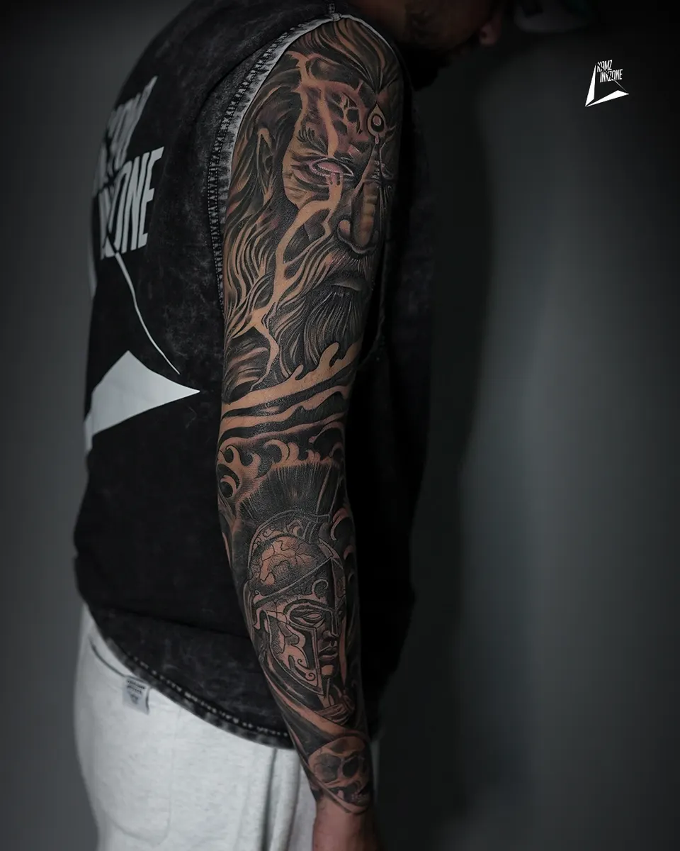 Full Sleeve tattoo by Kamz Inkzone