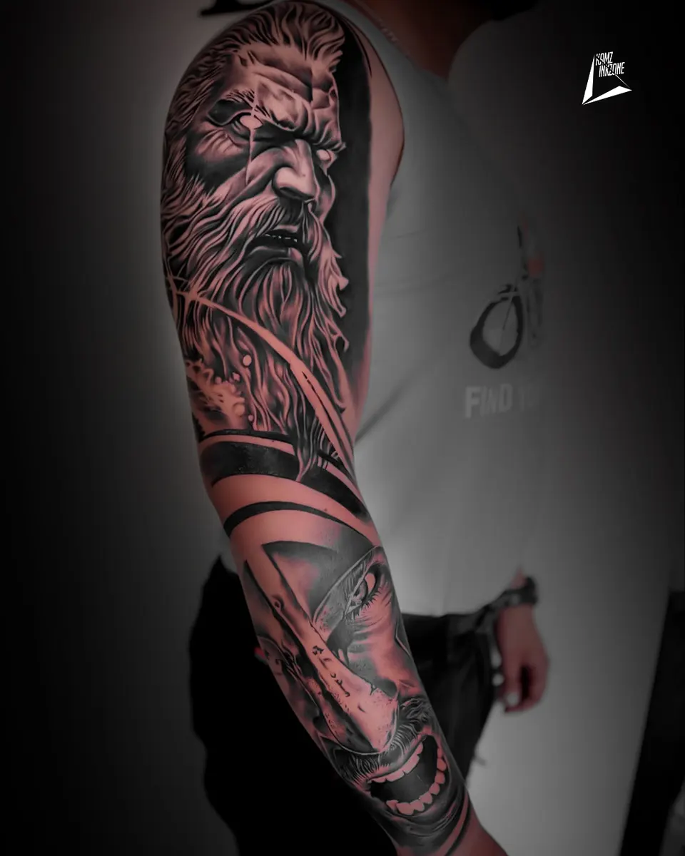 Full Sleeve tattoo by Kamz Inkzone