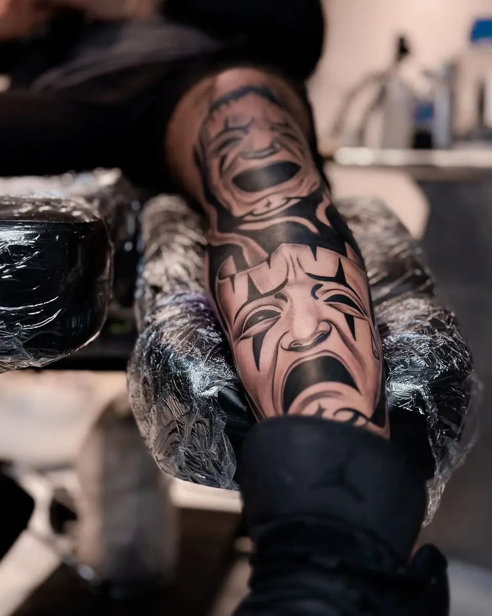 Illustrative & Dark Art tattoo by Kamz Inkzone
