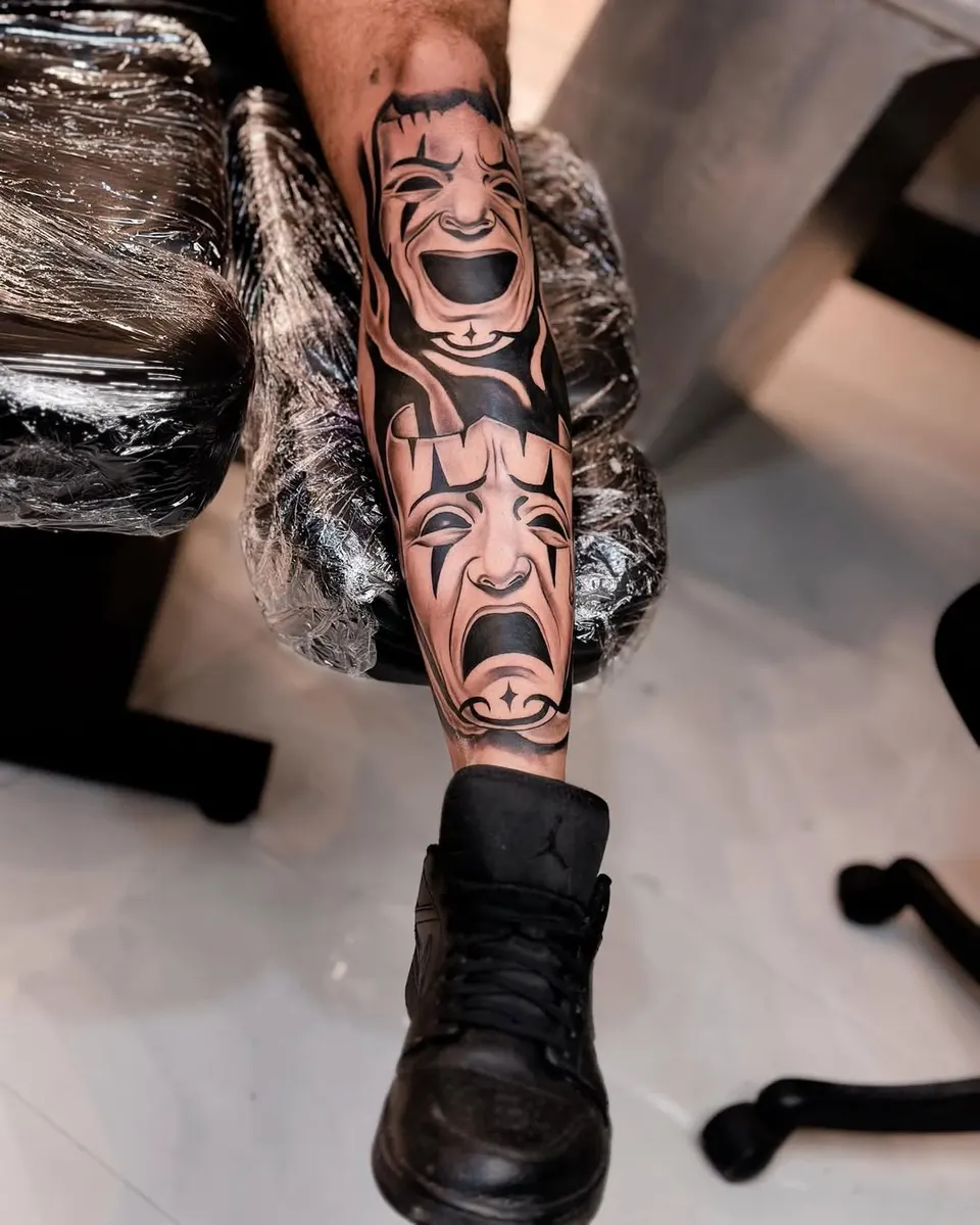 Illustrative & Dark Art tattoo by Kamz Inkzone