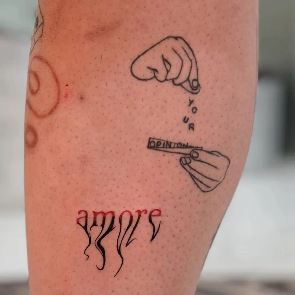 Minimal tattoo by Kamz Inkzone