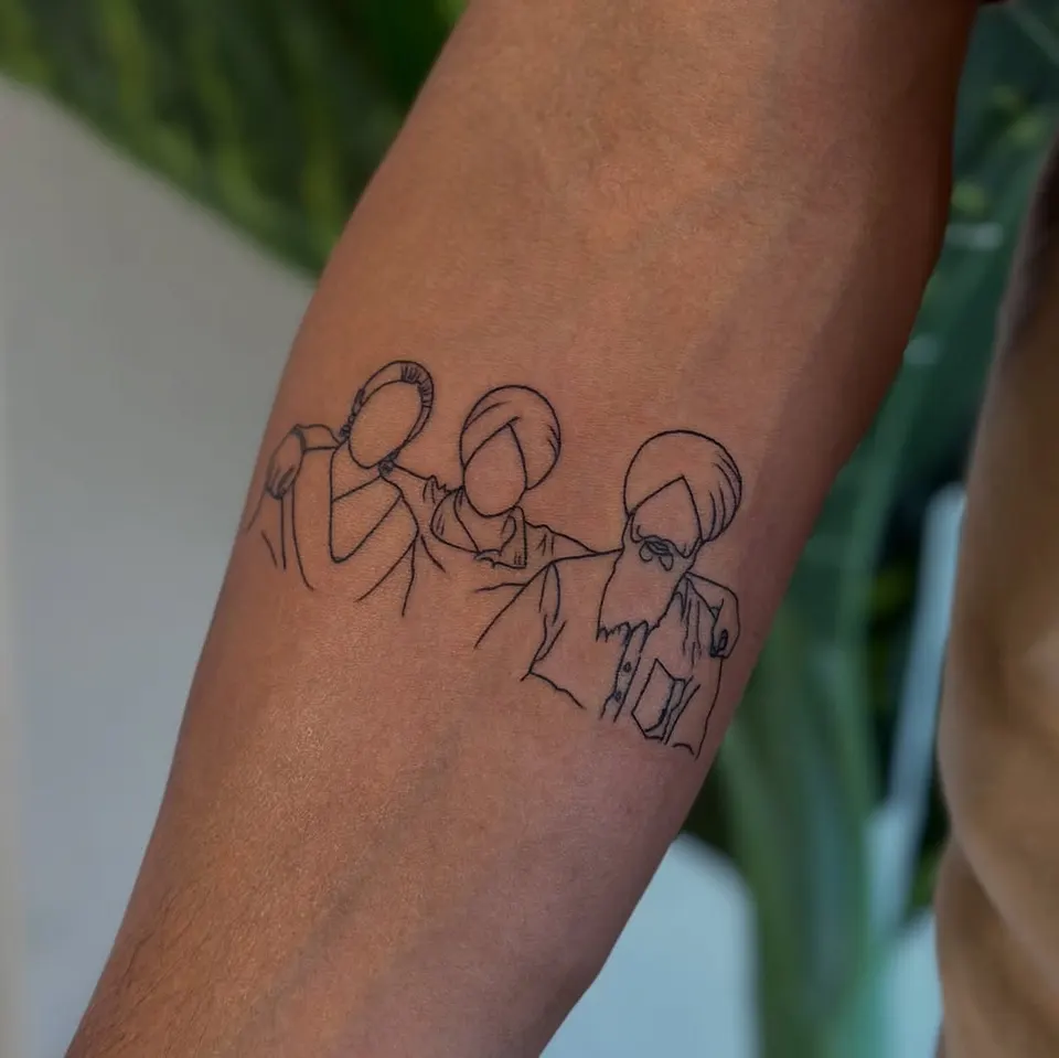 Minimal tattoo by Kamz Inkzone
