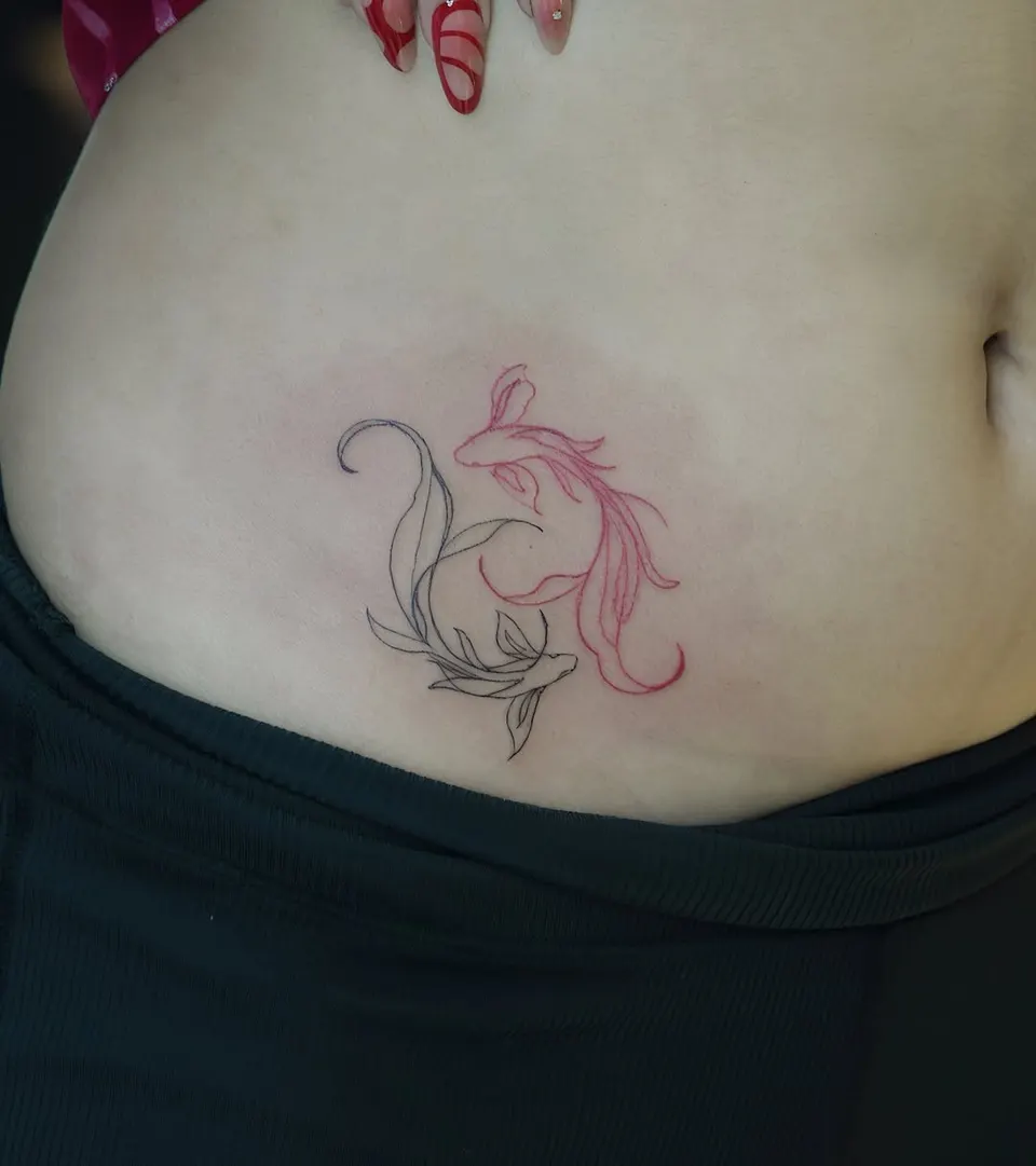 Minimal tattoo by Kamz Inkzone
