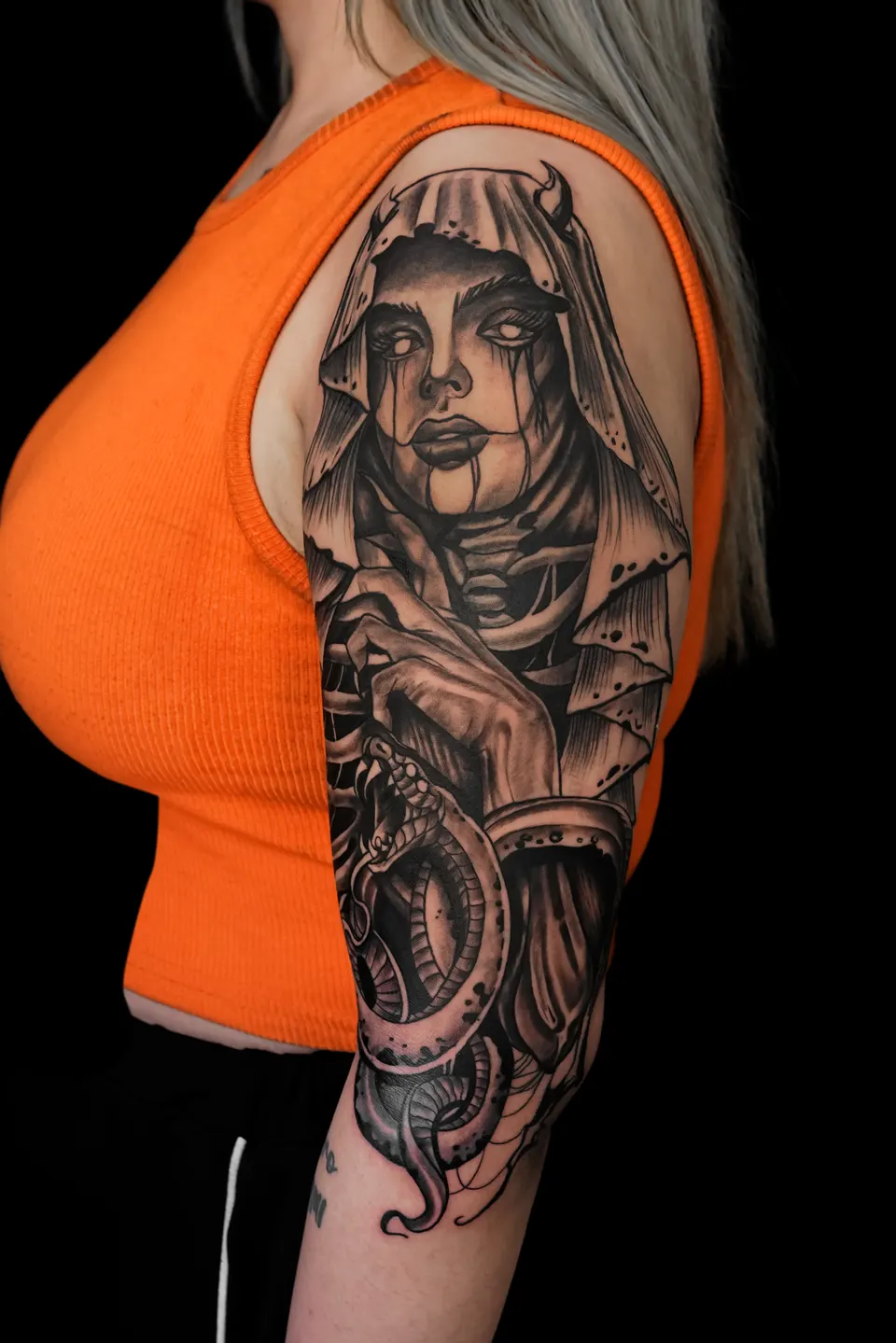 Portrait tattoo by Kamz Inkzone