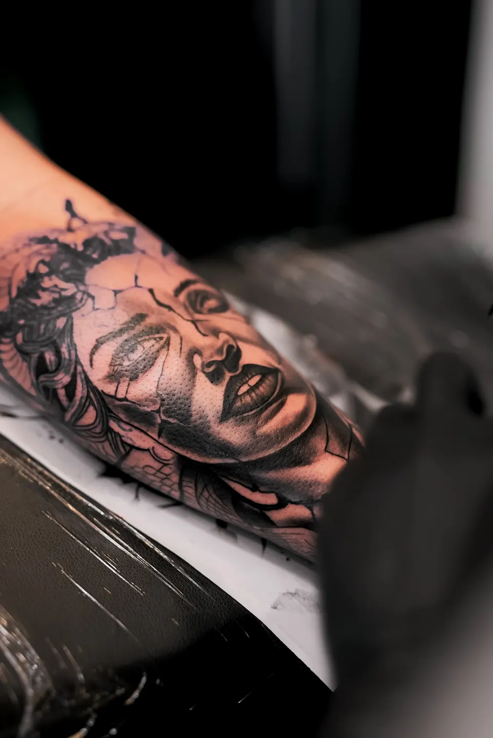 Portrait tattoo by Kamz Inkzone