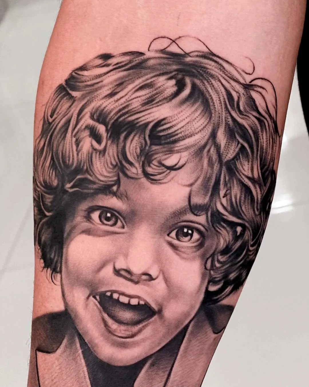 Portrait tattoo by Kamz Inkzone