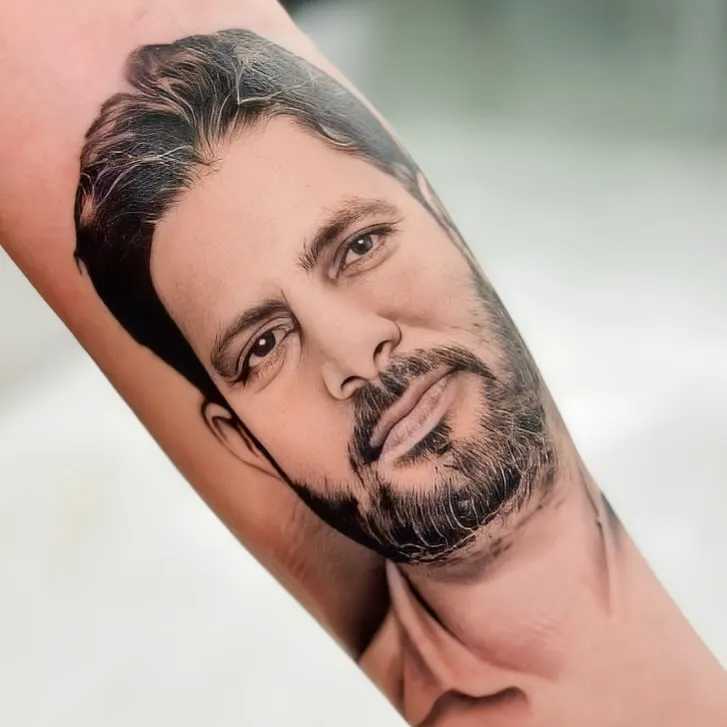 Portrait tattoo by Kamz Inkzone
