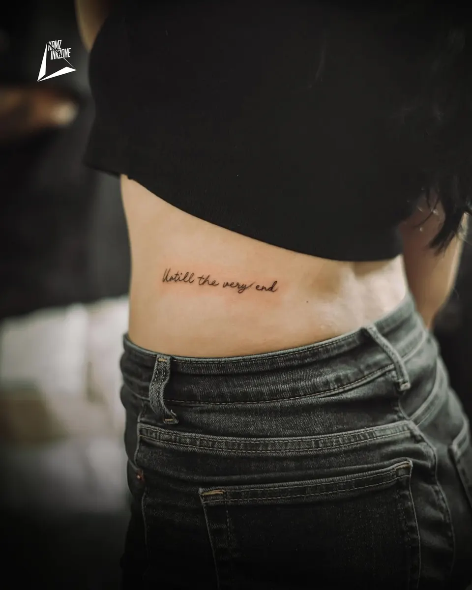 Script & Lettering tattoo by Kamz Inkzone