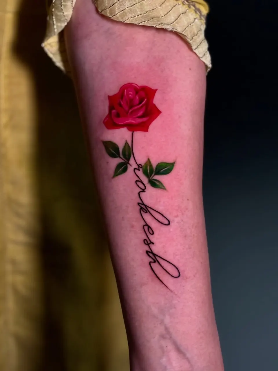 Script & Lettering tattoo by Kamz Inkzone