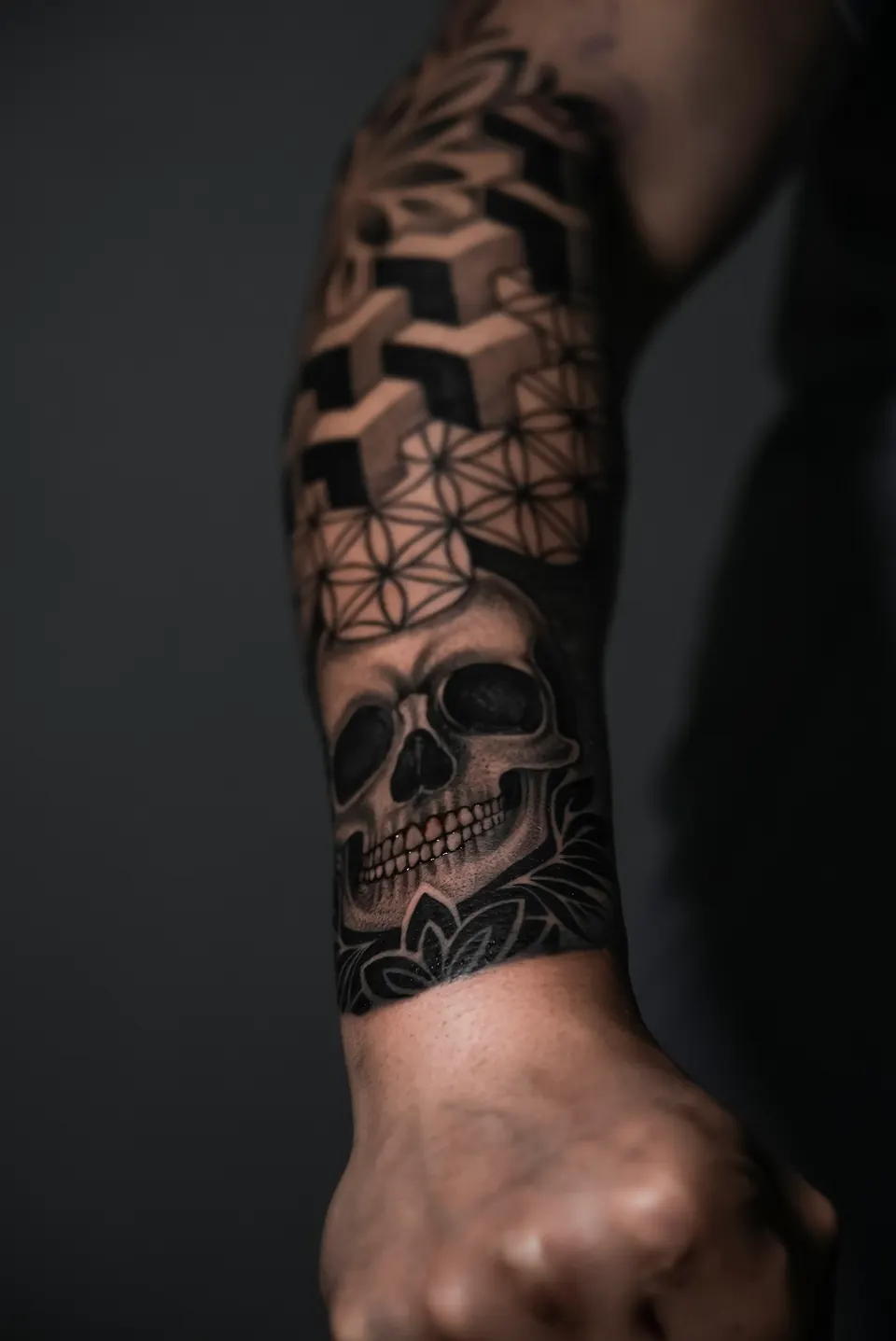 Tribal & Geometric tattoo by Kamz Inkzone