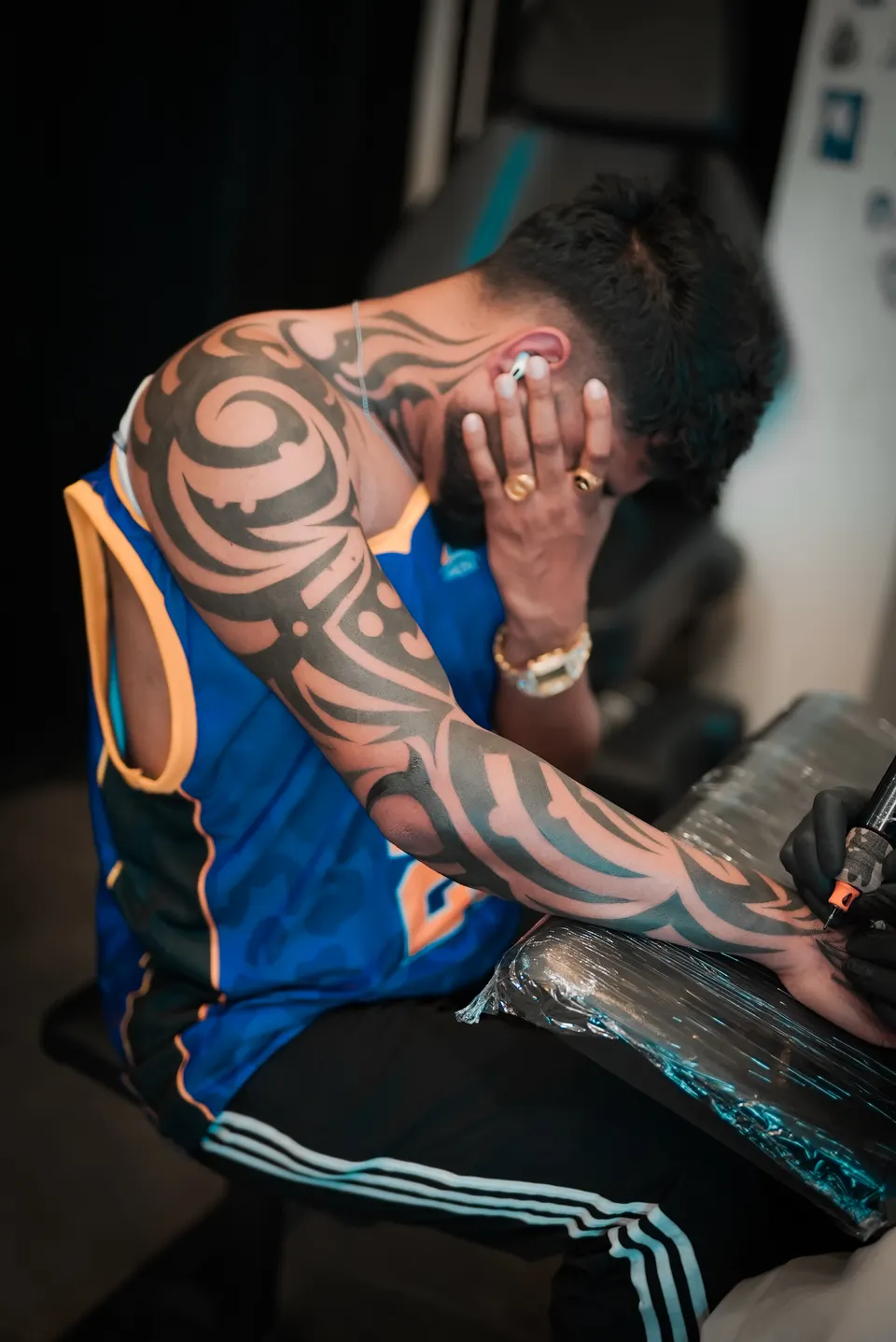 Tribal & Geometric tattoo by Kamz Inkzone
