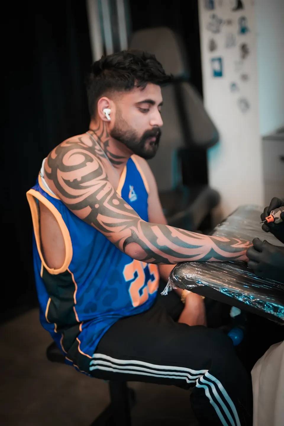 Tribal & Geometric tattoo by Kamz Inkzone